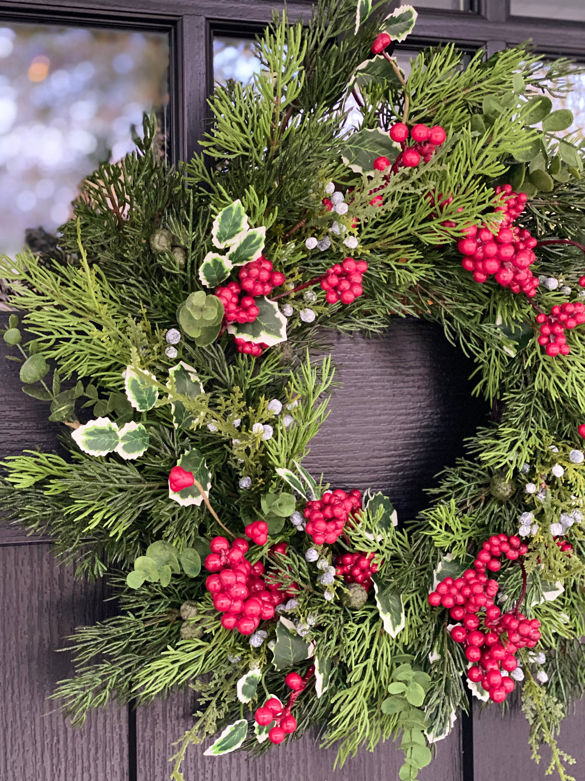 19 Cedar Holly Berry Pick – The Wreath Shop