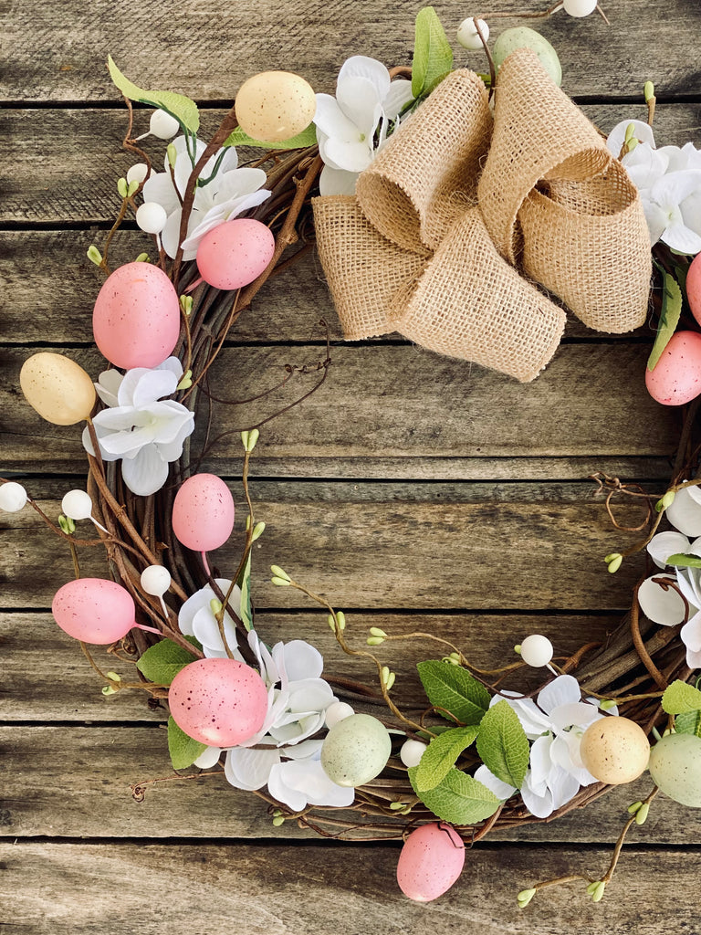 Easter Egg and Berry Wreath