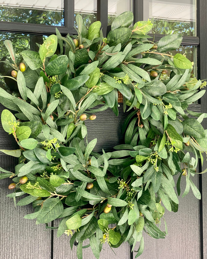 Olive and Eucalyptus Wreath