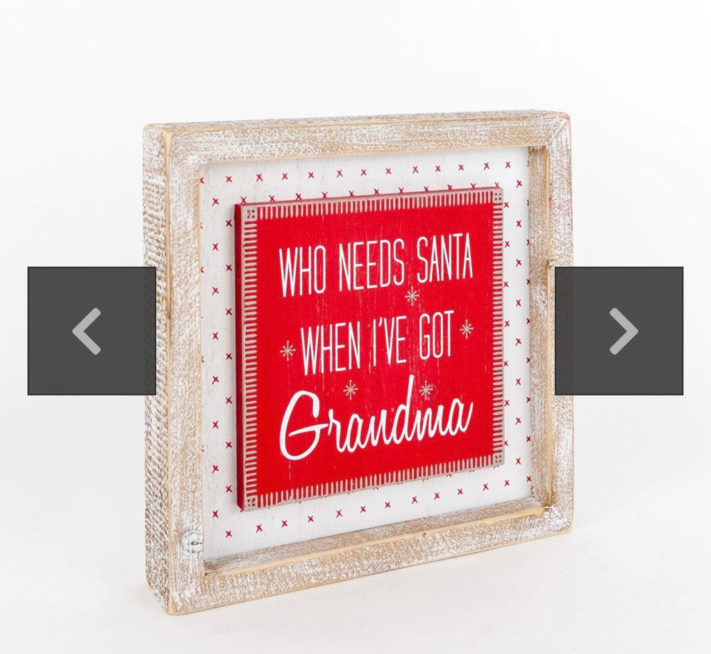 Christmas Sign for Grandparents