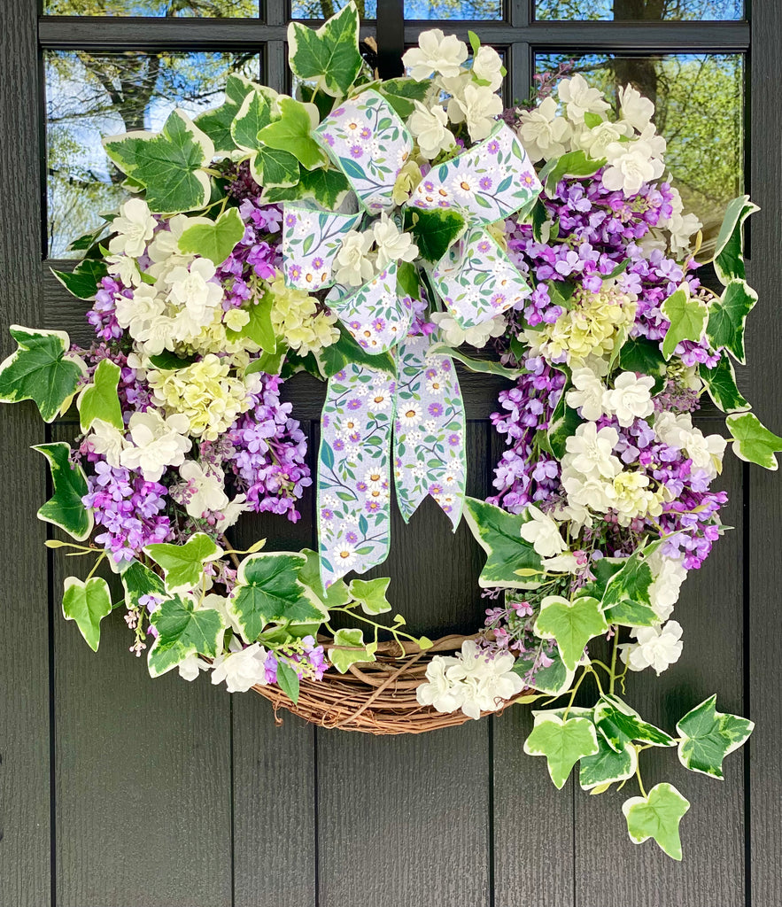 Lilac and Ivy Wreath