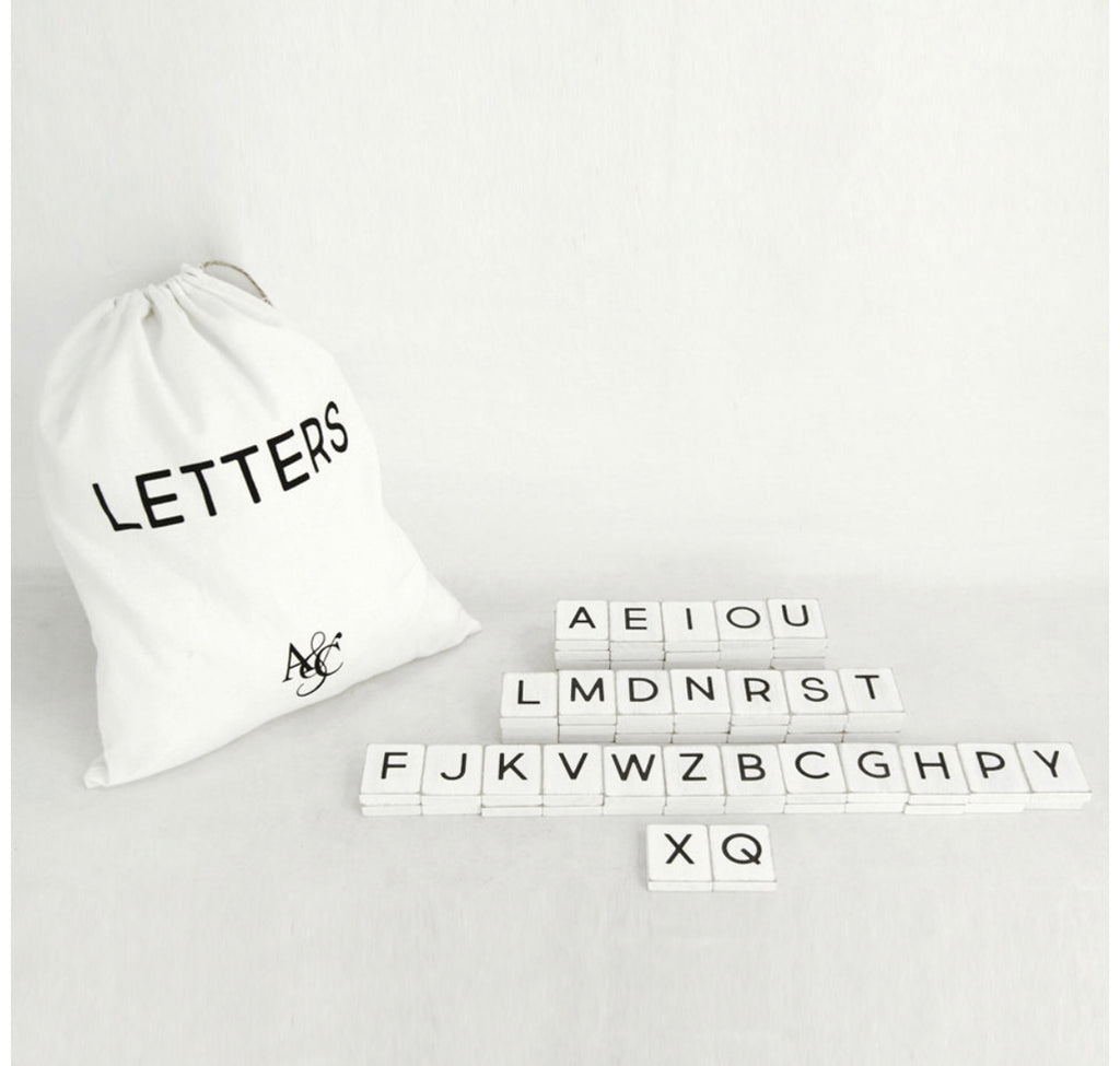 Letters for Letter Boards 70 Pieces White