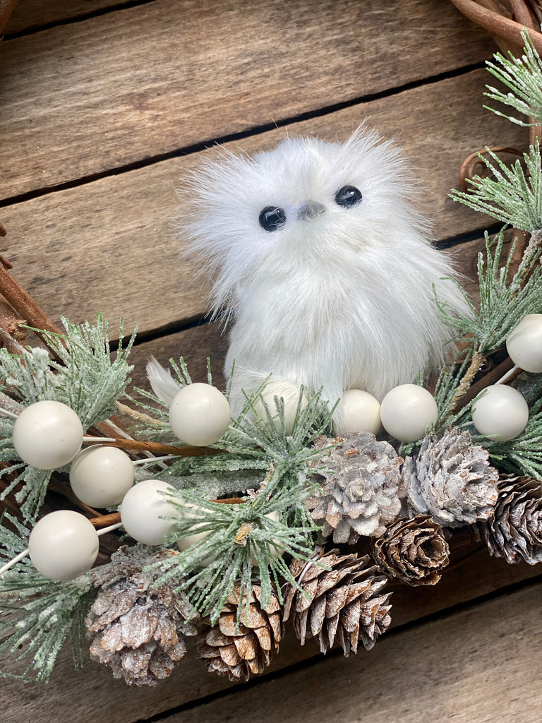 Snowy Owl Wreath